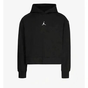 Jordan Black Jumpman Cropped Hoodie